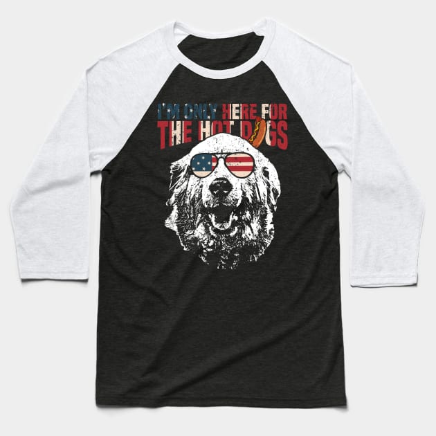 Great Pyrenees Shirt Funny 4th of July Pup Tee Baseball T-Shirt by Madfido